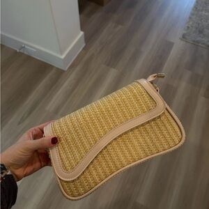 Amazon Beige and Tan Crossbody Bag